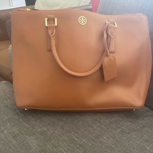 Tory Burch Double Zip Robinson Tote